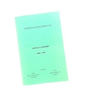 Aktoj de la akademio (1963-1967)