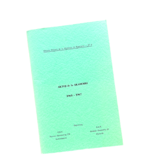 Aktoj de la akademio (1963-1967)